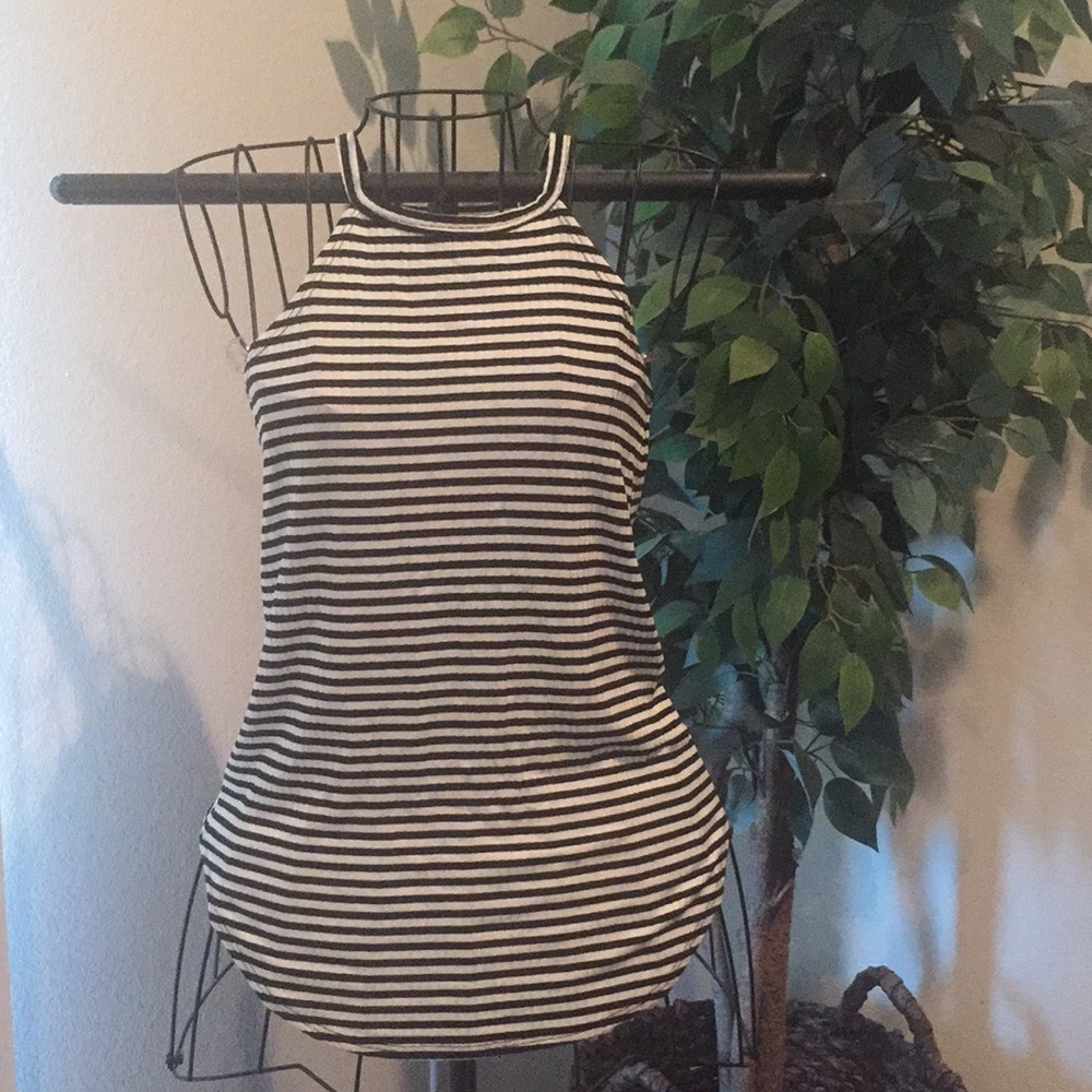 Black and white tank top